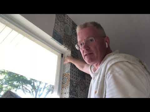 How To Hang Wallpaper Around a Window Sill When You Are Completely Out Of Wallpaper - Spencer Colgan