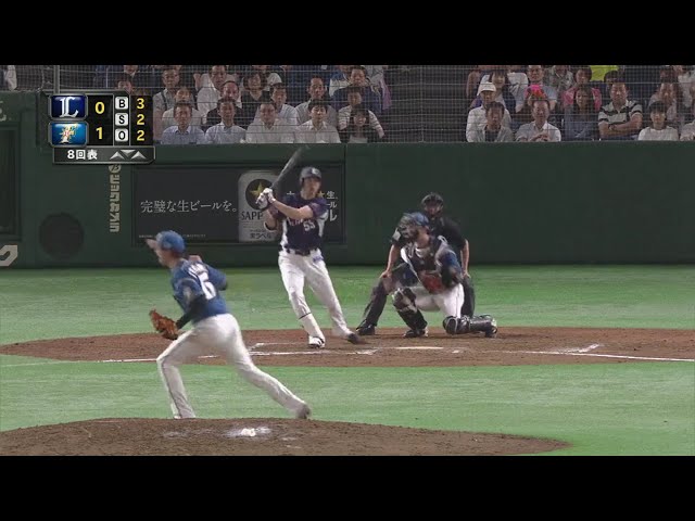 【8回表】ファイターズ・上沢 援護を受けた直後3人で仕留める!! 2018/5/16 F-L