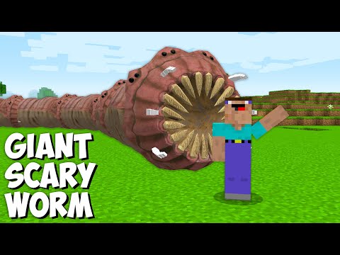 I FOUND THE GIANT SCARY WORM TUNNEL in Minecraft - Gameplay - Coffin Meme