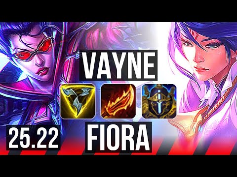 VAYNE vs FIORA (TOP) | Rank 3 Vayne, 68% winrate | EUW Challenger | 25.22