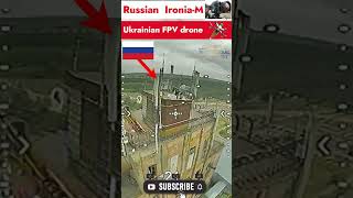 Ukrainian kamikaze drone hits Russian surveillance system Ironia M, #shorts