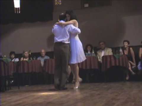  Eva Garlez  and  Walter Gonzalez  are  dancing  to  the  tango  "  Indiferencia  "