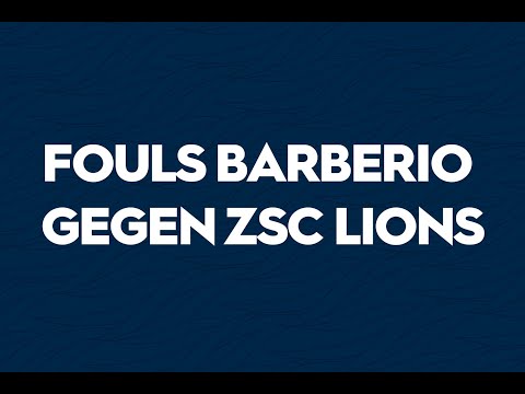 Fouls Mark Barberio gegen ZSC Lions