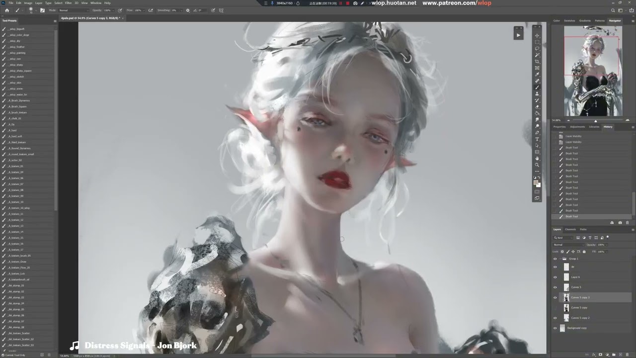 Photoshop painting process - Pale4