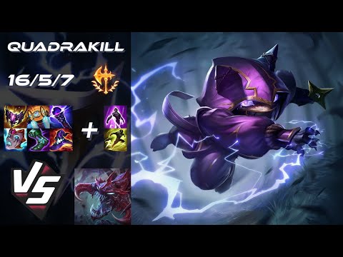 TOP Kennen vs Cho'Gath [QUADRAKILL] - EU Challenger Patch 25.S2.1