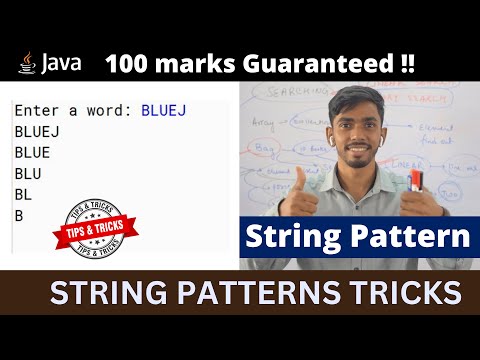 Patterns In String Icse Computer Looping In Java Icse Patterns In Java