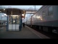 Прибытие ЭП1М-623 с поездом Москва — Владикавказ 