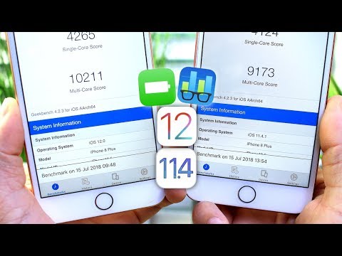 iOS 11.4.1 Vs iOS 12 Battery & Performance TEST