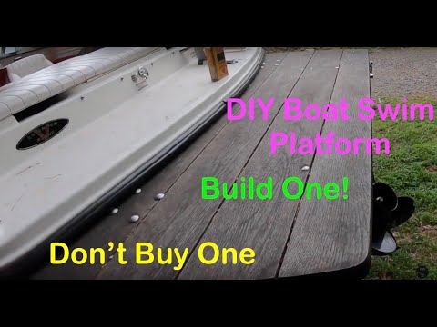 DIY Bowrider boat swim platform. Chaparral 180se.