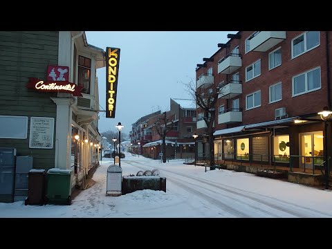 RONNEBY TORG - snökaos - 2023-12-07 - Karlskronagatan - torggranen - BLEKINGE