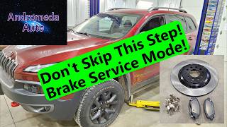 Jeep Cherokee Rear Brakes DIY (2014–2023) | Enter & Exit Brake Service Mode / EPB Maintenance Mode