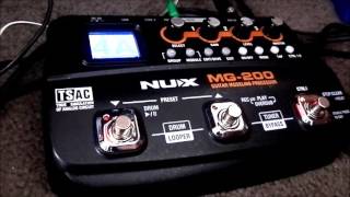 Video thumbnail for Nux MG-200 Multi effects pedal review and tour by Gearfacts