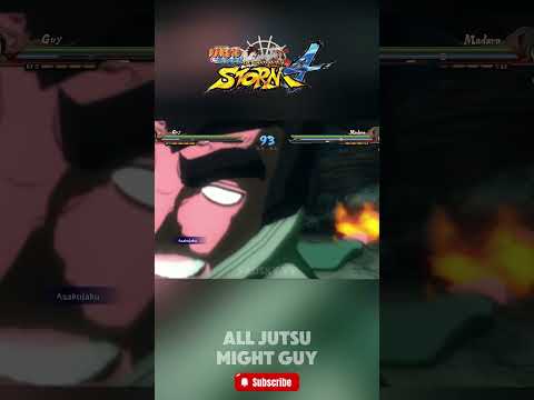 Might Guy : All Ninjutsu Might Guy #narutostorm4 #shorts #short