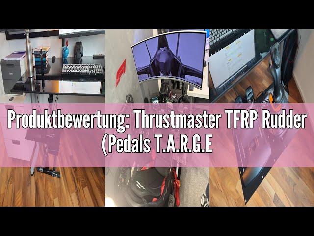 Vídeo relacionado con Thrustmaster TFRP Rudder Pedals - Pedales de Timón para Simulación de Vuelo (Tecnología de Raíles S.M.A.R.T, Frenos Diferenciales, Compatible con PC, PS5, PS4 y Xbox Series X|S) Negro