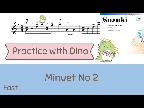 Minuet No 2 by Bach - Suzuki violin method vol 01