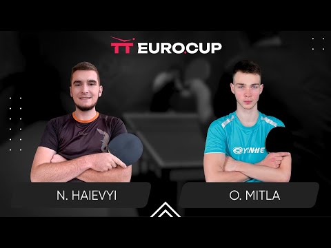18:50 Nazarii Haievyi - Oleksii Mitla 16.11.2023 TT Euro.Cup Ukraine Master. TABLE 4