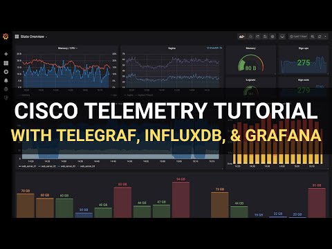 Cisco Model-Driven Telemetry tutorial with Telegraf, InfluxDB, and Grafana!