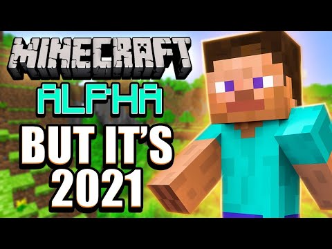 Playing the Minecraft Alpha in 2021