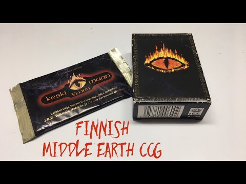 Middle Earth CCG Finnish Language Booster Pack and Starter opening