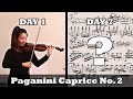 Bringing Back Paganini Caprice No. 2 in One Week?