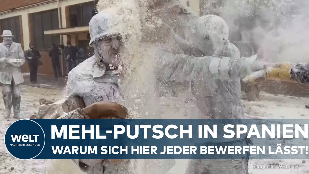 SPANIEN: Europas kurioseste Tradition! – Kleinstadt Ibi feiert seit 200 Jahren den Mehl-Putsch