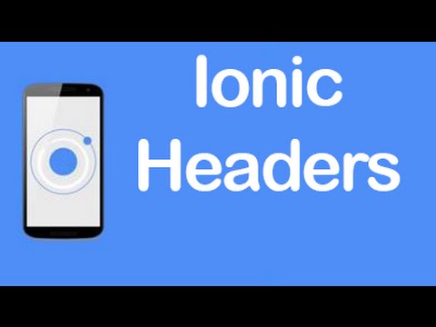 Ionic CSS Components Header Sub Header