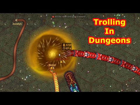 Littlebigsnake.io :) Trolling With New Updates  | Dungeons Danger !!!