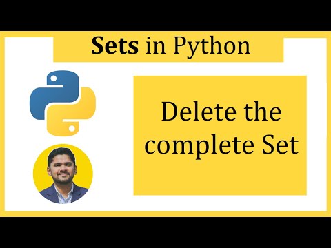 Delete The Complete Set In Python Del Method Python Tutorial For Beginners Amit Thinks