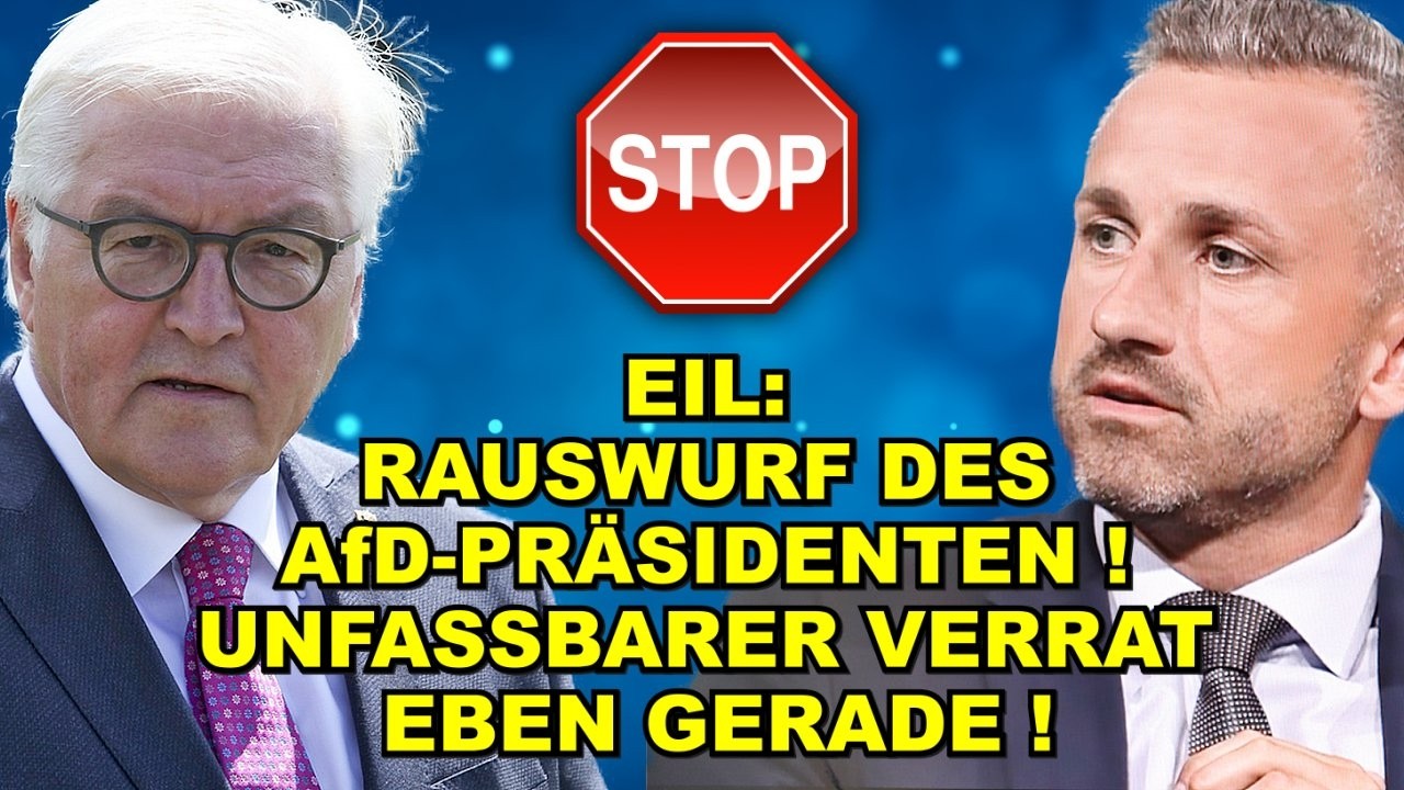 EIL: RAUSWURF des AfD-Präsidenten!