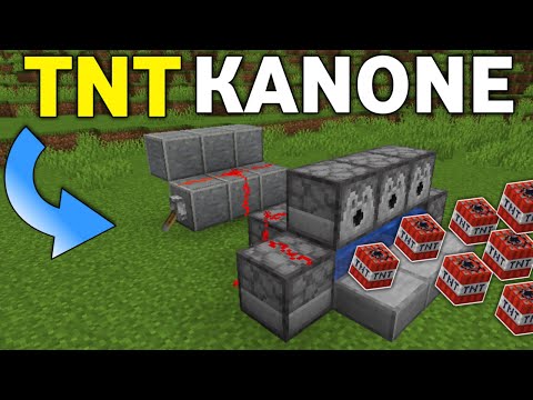 Minecraft TNT Kanone bauen einfach | Minecraft Tutorial