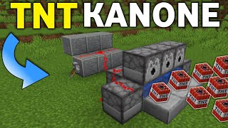 Minecraft TNT Kanone bauen einfach  Minecraft Tuto