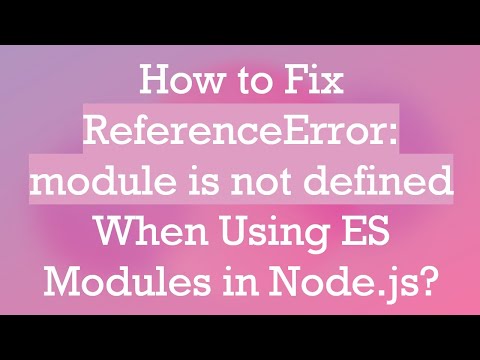 Nodejs Typescript And Nodejs Referenceerror Module Is Not Defined