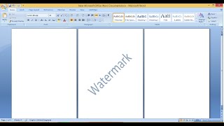 How to apply watermark to selected pages in Microsoft Word document|Insert watermark in ms word