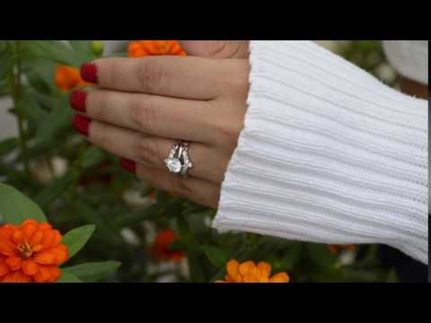 0.45 Ct. Infinity Chevron Ring Guard Enhancer - TwoBirch TB-GUARD-0128-WG-G