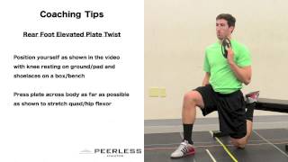 321. Rear Foot Elevated Plate Twist