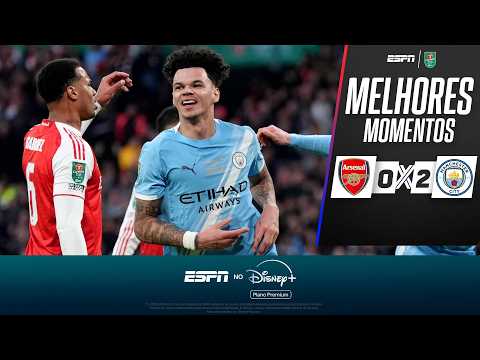 Gols e lances de Arsenal x Manchester City