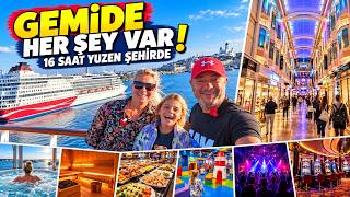 İSVEÇ’E DEV GEMİYLE GEÇTİK! 🚢 Yüzen Şehirde 16 Saat (Silja Line)