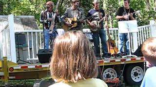 Bluegrass band at Honey Harvest Festival playing "Hit parade of love."