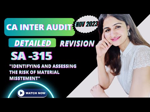 CA INTER AUDIT || CA FINAL AUDIT || SA 315  || DETAILED REVISION || IDENTIFYING AND ASSESSING ROMM |