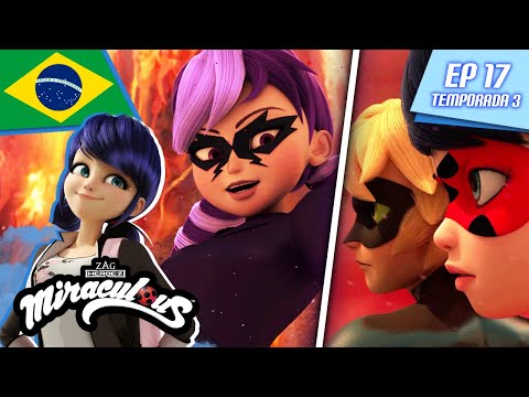 Capa de MIRACULOUS  TORMENTA 2  | Episódio completo  Temporada 3 Ep 17 | Português BRASIL