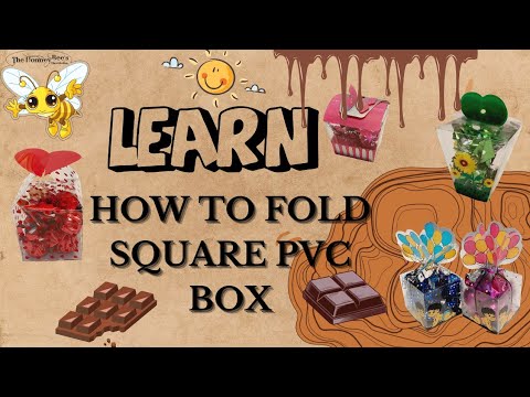 Learn How To Fold Square shaped PVC chocolate boxes