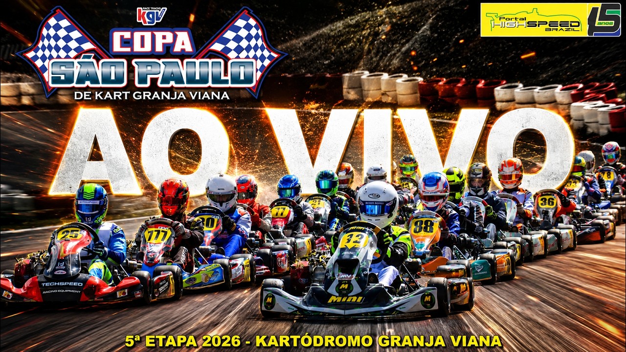 🔴 COPA SÃO PAULO DE KART GRANJA VIANA | 5ª Etapa 2026 | Granja Viana (SP) | Ao Vivo