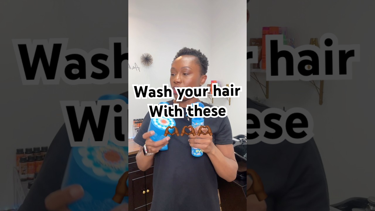 Wash your hair with these 🫶🏾 #hairstylist #haircare