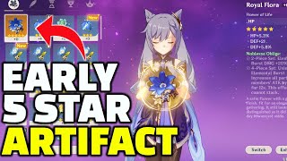 How To Get A 5 STAR Artifact Early In Genshin Impact (131 Geoculus)