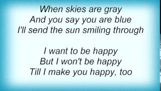 Ella Fitzgerald - I Want To Be Happy Lyrics