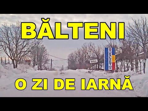Satul Balteni judetul Vaslui ianuarie 2016 video Full HD