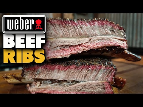 Easy Weber Beef Ribs Hot and fast by Schueys BBQ