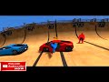 COLORS CARS Lombarghini Super CARS Mega JUMP Vs Colors HULK