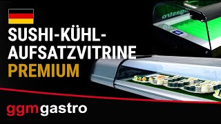 Vitrine réfrigérée à sushi Premium PLUS – 4 × GN 1/3