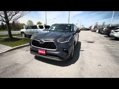 2024 Toyota Highlander Hybrid Limited AWD in Gray for sale at Stouffville Toyota in Whitchurch-Stouffville, ON